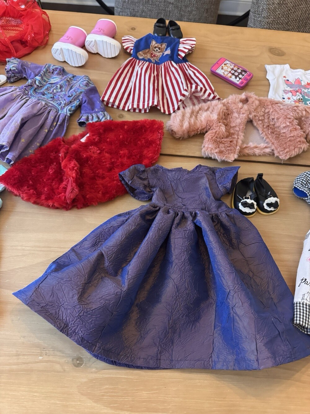 18" Doll Mixed Lot American Girl Doll Like Doll Clothes And Shoes - Picture 10 of 12